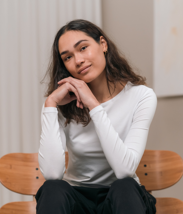 3 pack bamboo long sleeve T-shirt black/white/navy