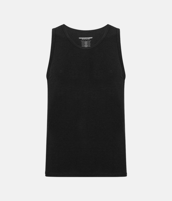 2 black bamboo tank tops