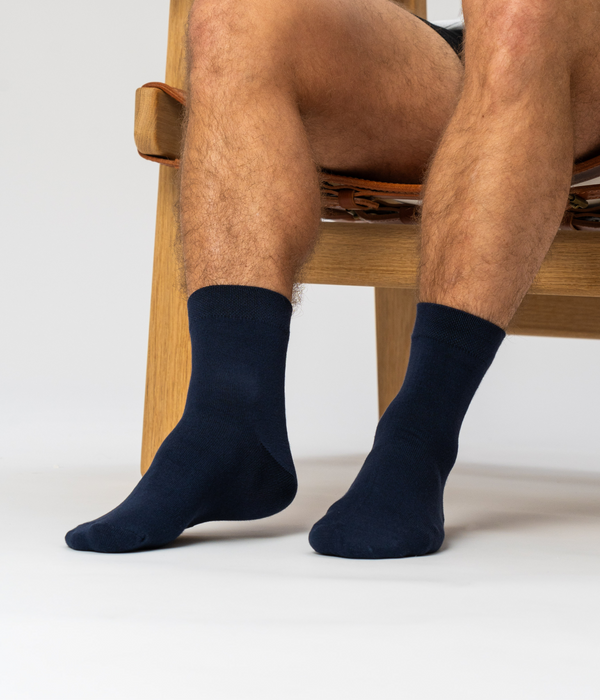 10 pairs of bamboo socks low cut black/navy