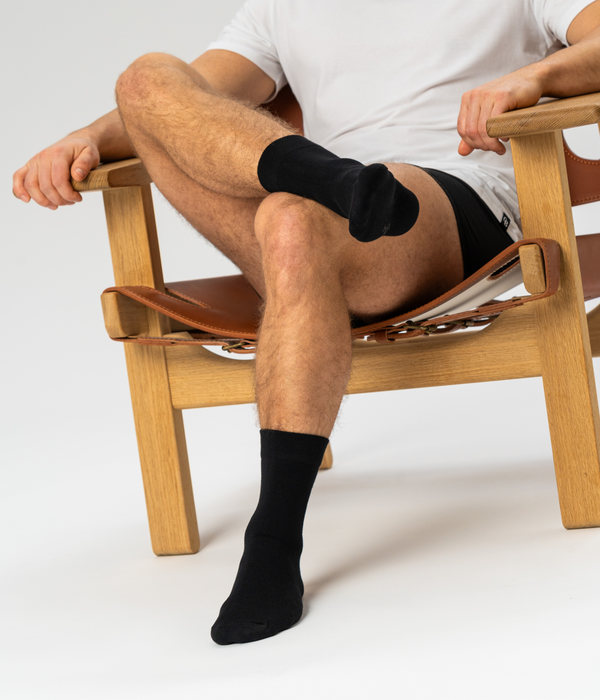 7 pairs of black bamboo socks (Low cut)