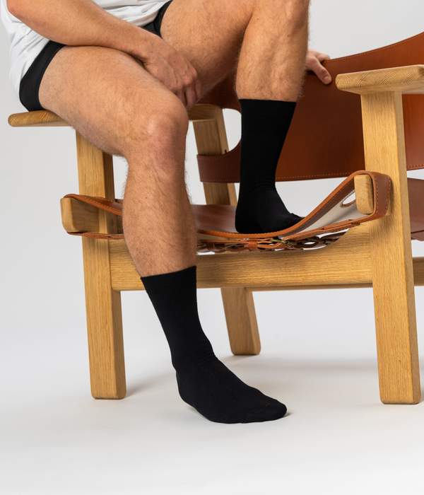 10 pairs of black bamboo socks