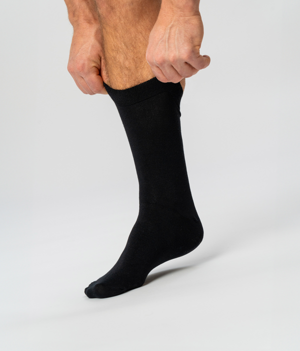 10 pairs of black bamboo socks