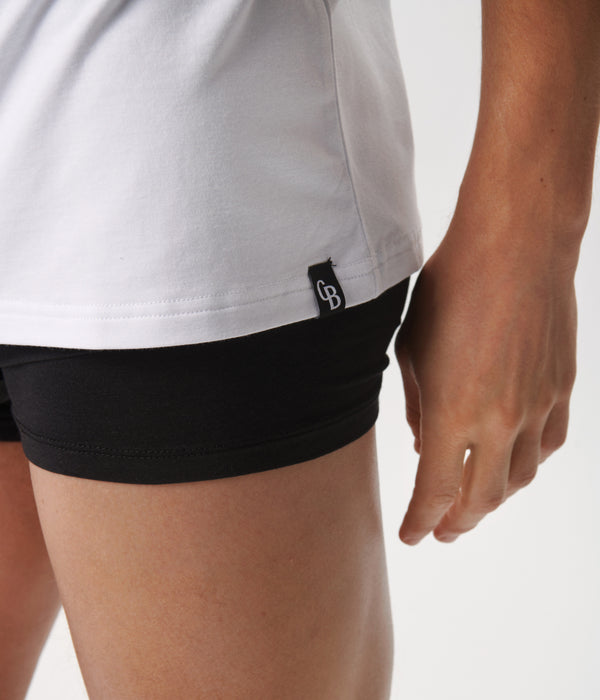 3 pack bamboo T-shirt black/dark grey melange/white