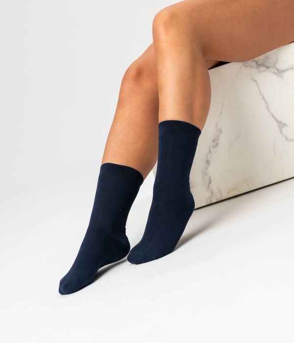 10 pairs of navy bamboo socks