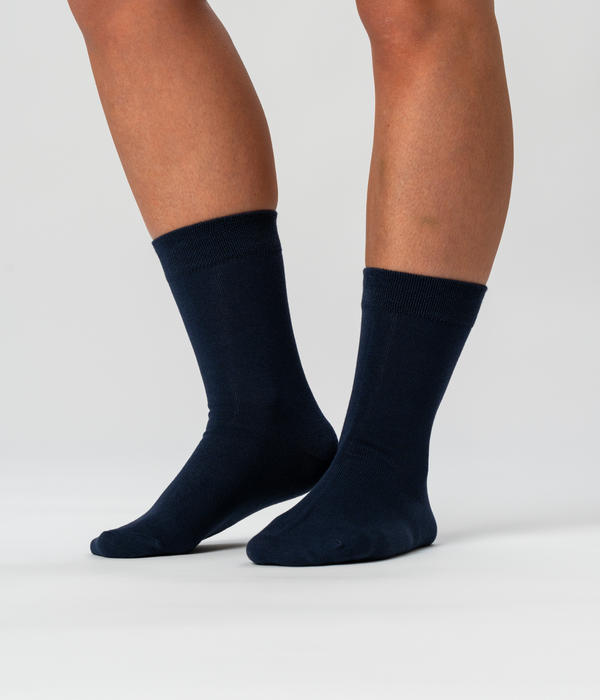 10 pairs of navy bamboo socks