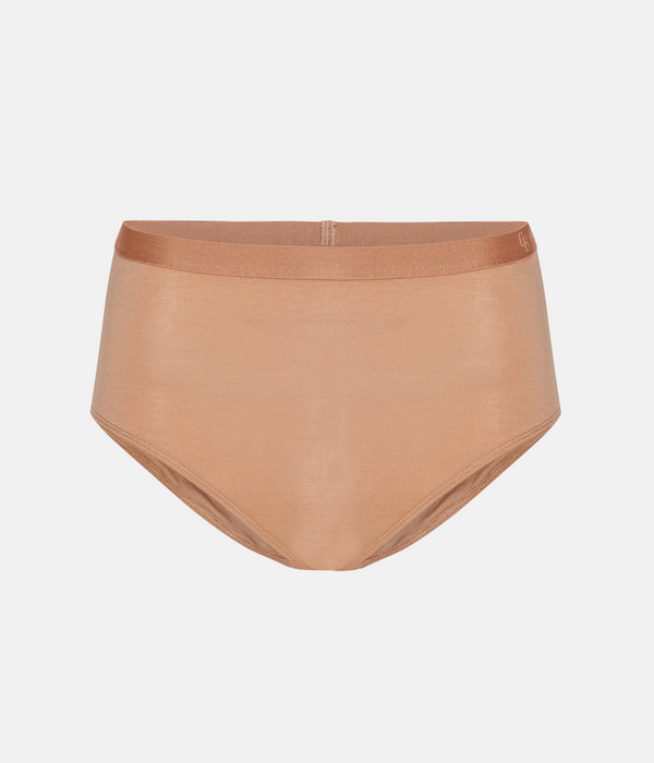 3 pcs Tan bamboo maxi briefs