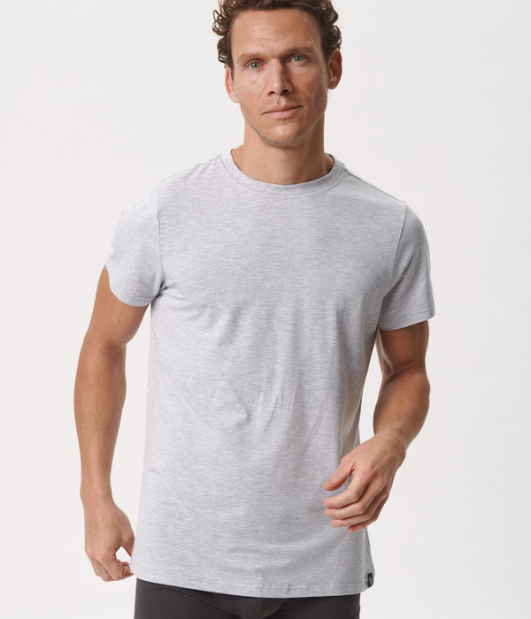 Lysegrå crew neck bambus T-shirt Copenhagen Bamboo