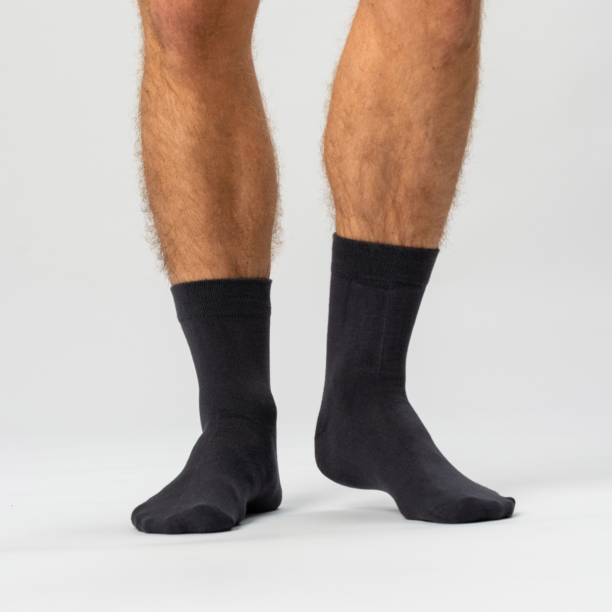 5 pairs of dark gray bamboo socks with shorter shaft for men and women ...