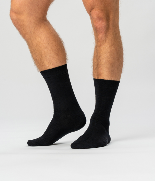 10 pairs of bamboo socks black/dark grey