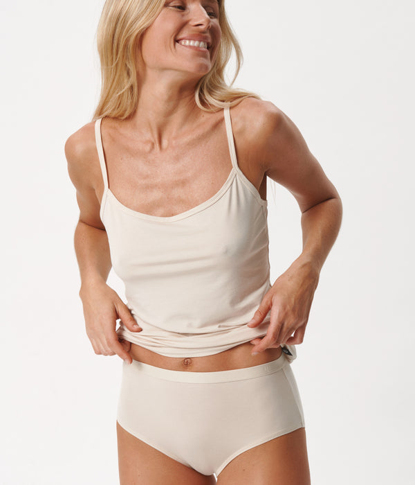 6 pack maxi panties tan/cream